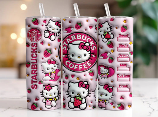 Strawberry Hello Kitty Tumbler